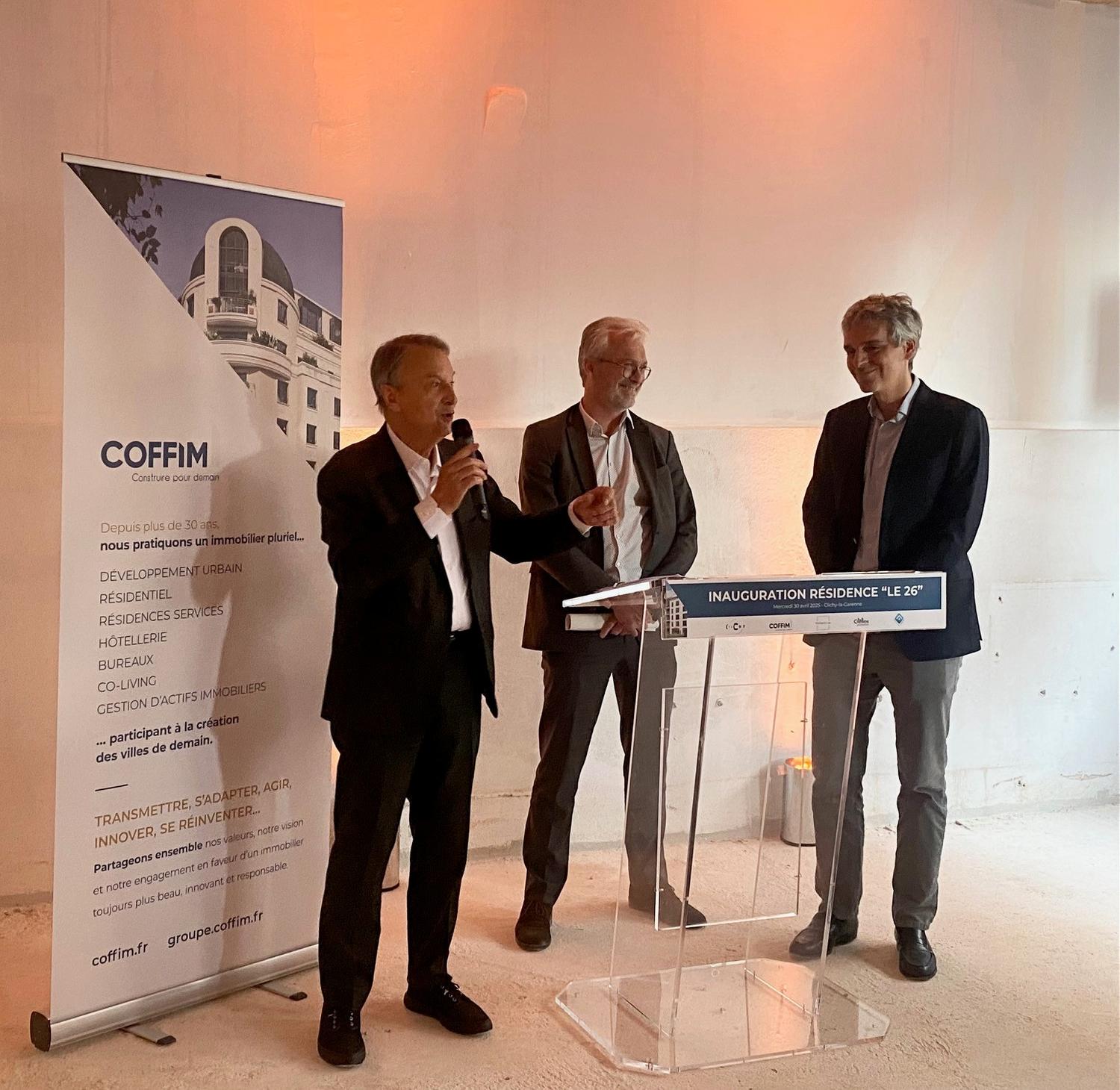 Inauguration de la résidence « Le 26 », rue Petit