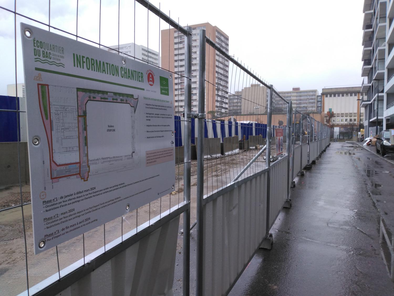 Information chantier travaux de voiries secteur Dupont